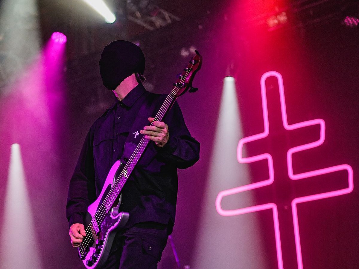 President's masked bassist performing at Tons of Rock, Oslo, Norway, 2026