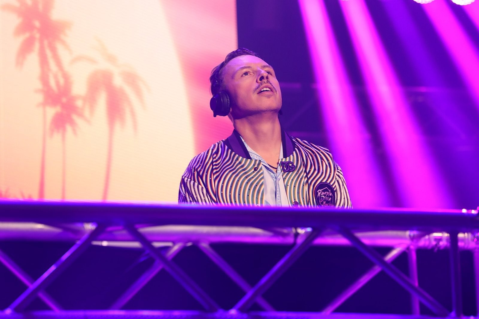 Purple Disco Machine DJing at the SWR3 New Pop Festival, Kurhaus Baden-Baden, 2025