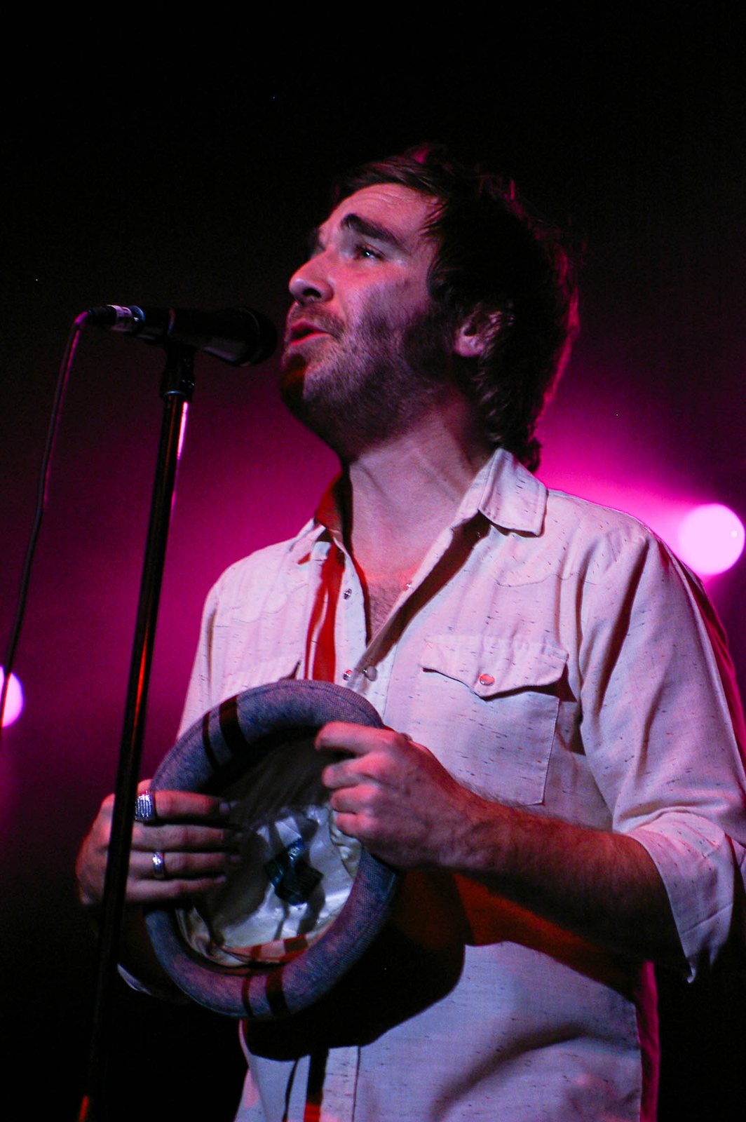 Scott Terry singing with Red Wanting Blue at the Bowling Green State University Centennial Concert, 2010