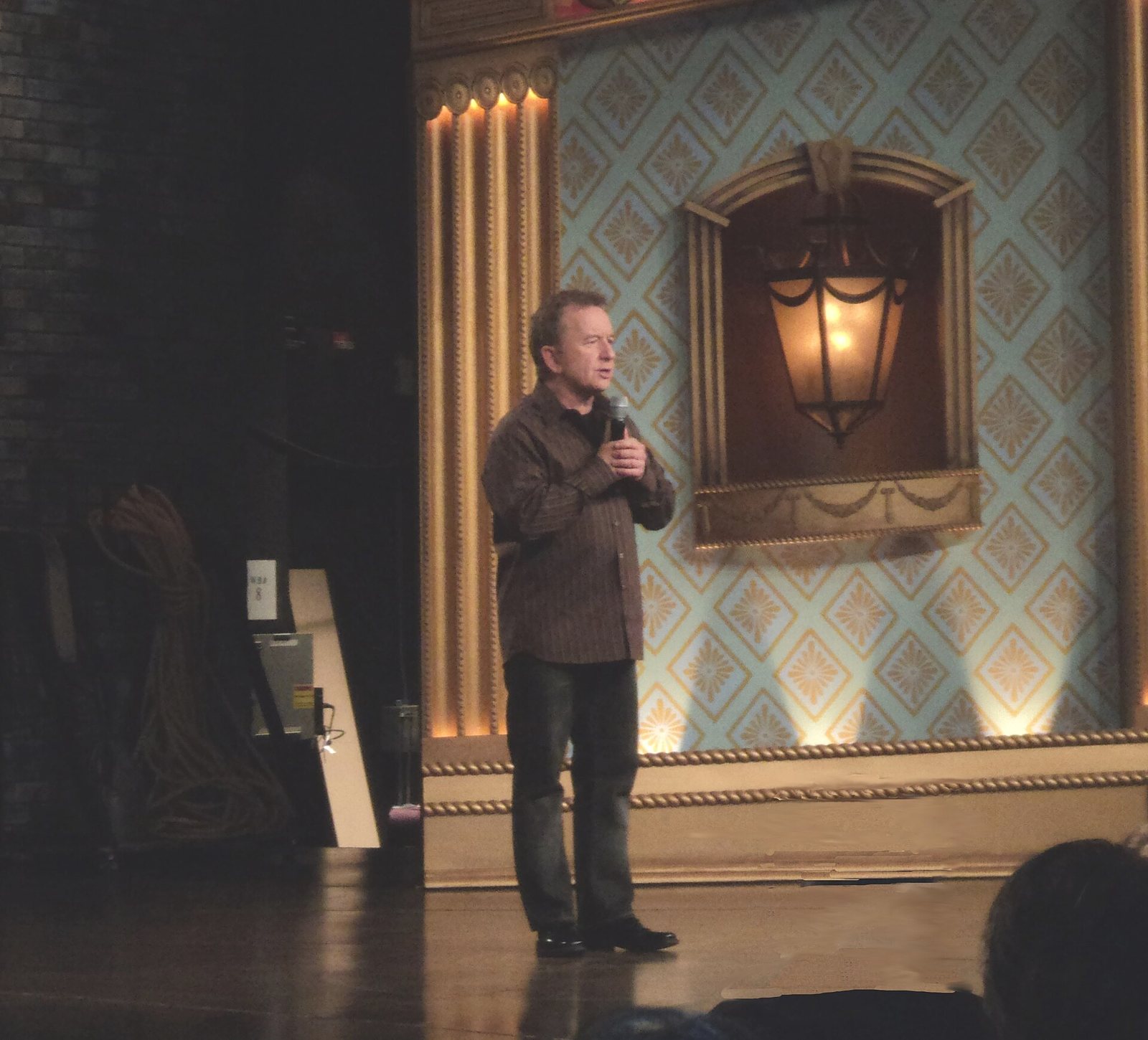 Ron James warming up the studio audience at a taping of The Ron James Show, CBC Toronto, 2011