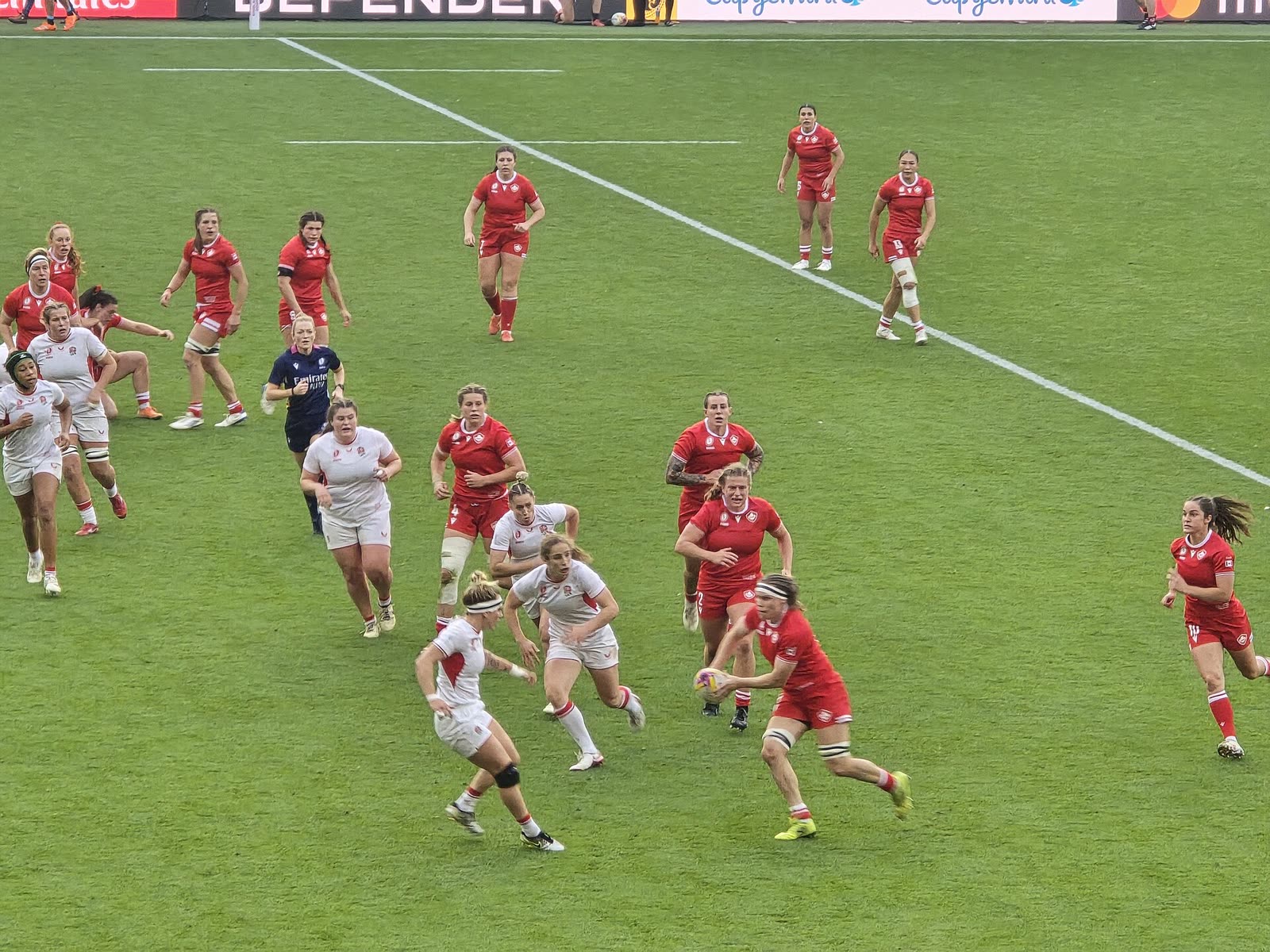 Canada vs England match action at the 2025 Rugby World Cup final - Rugby World Cup tickets