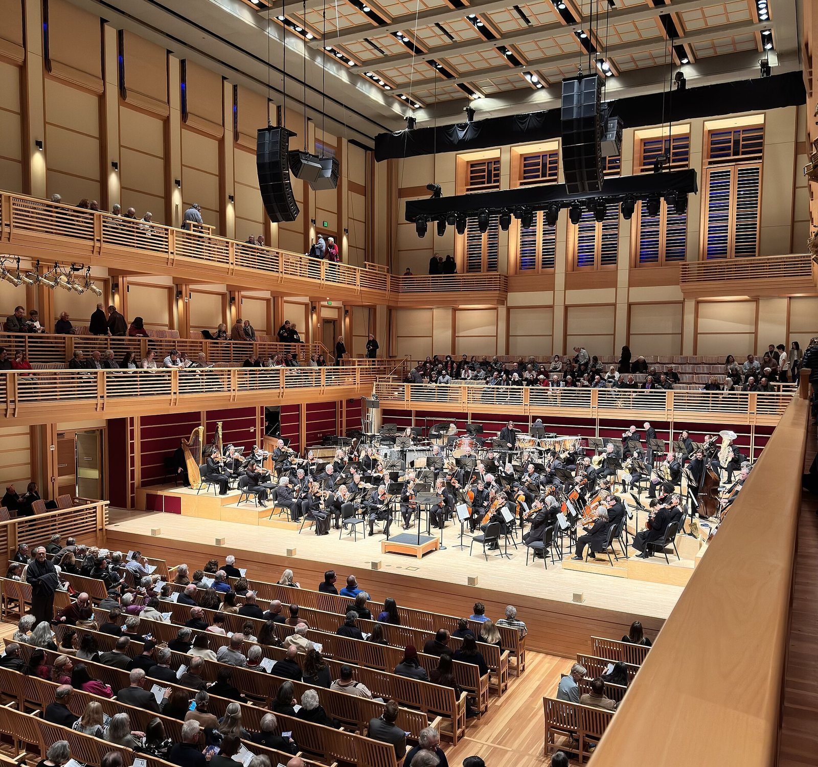 Santa Rosa Symphony performing at Weill Hall, Green Music Center, Rohnert Park, February 2025