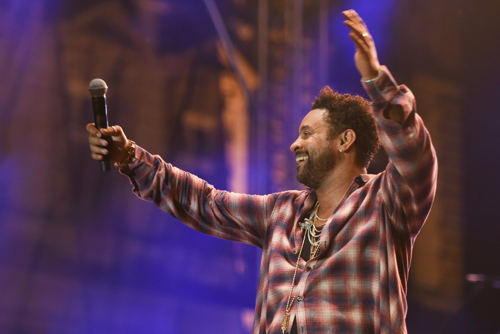 Shaggy performing in concert in Bielsko-Biala, Poland, 2019