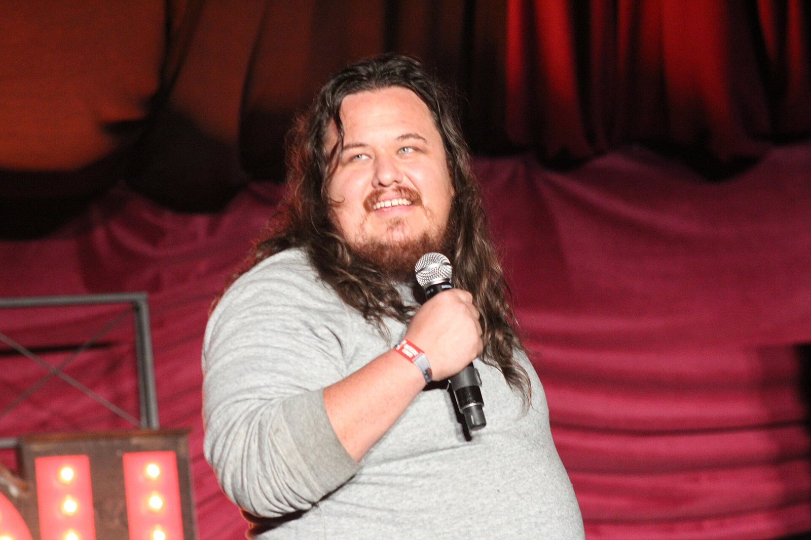 Shane Torres performing stand-up comedy at Outside Lands, San Francisco, 2017
