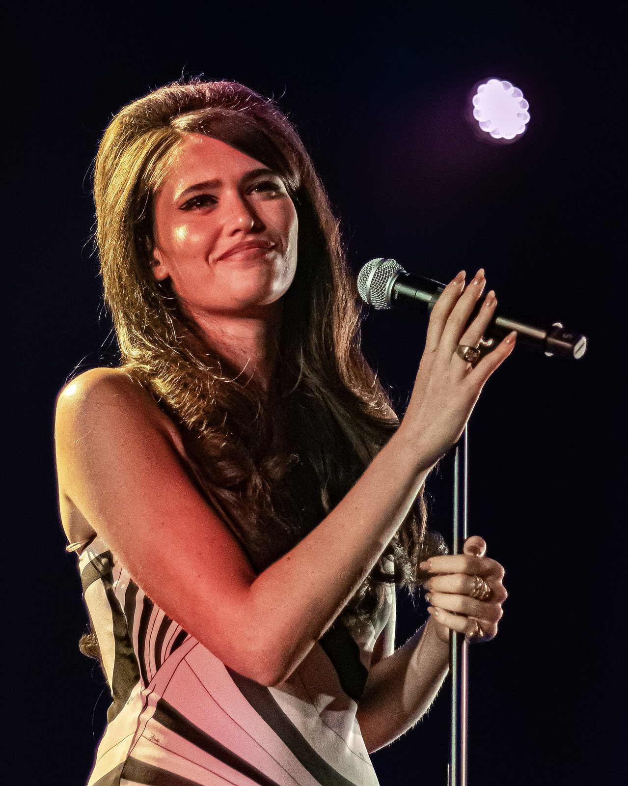Sienna Spiro performing at the Montreux Jazz Festival in Switzerland, July 2026