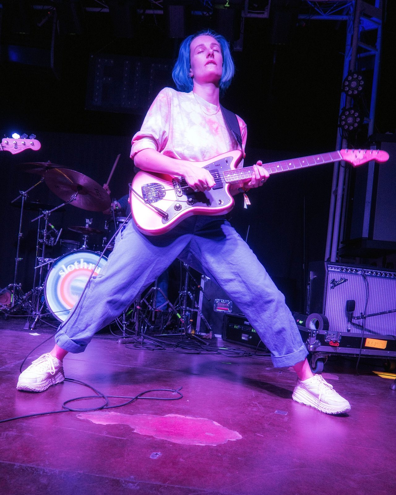 Leah Wellbaum of Slothrust playing guitar at Treefort Music Fest, Boise, Idaho, 2022