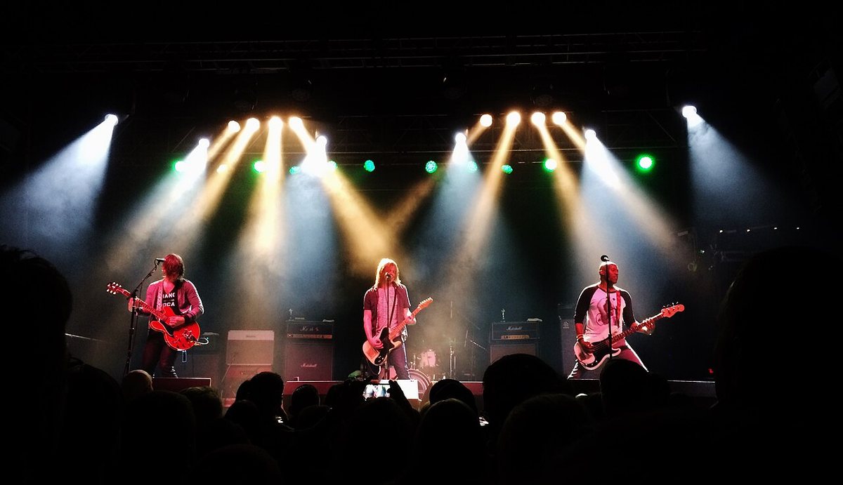 Soul Asylum performing under stage lights at First Avenue, Minneapolis, March 2016