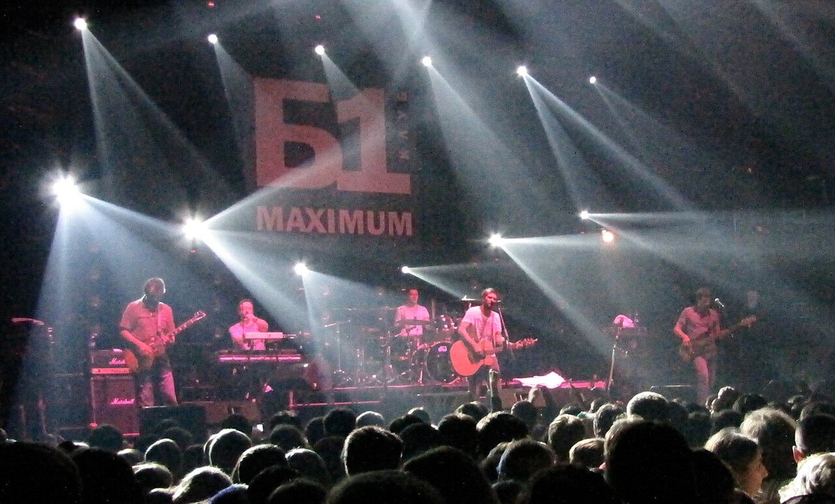 Splean performing under stage lights at B1 Maximum club, Moscow, 2010