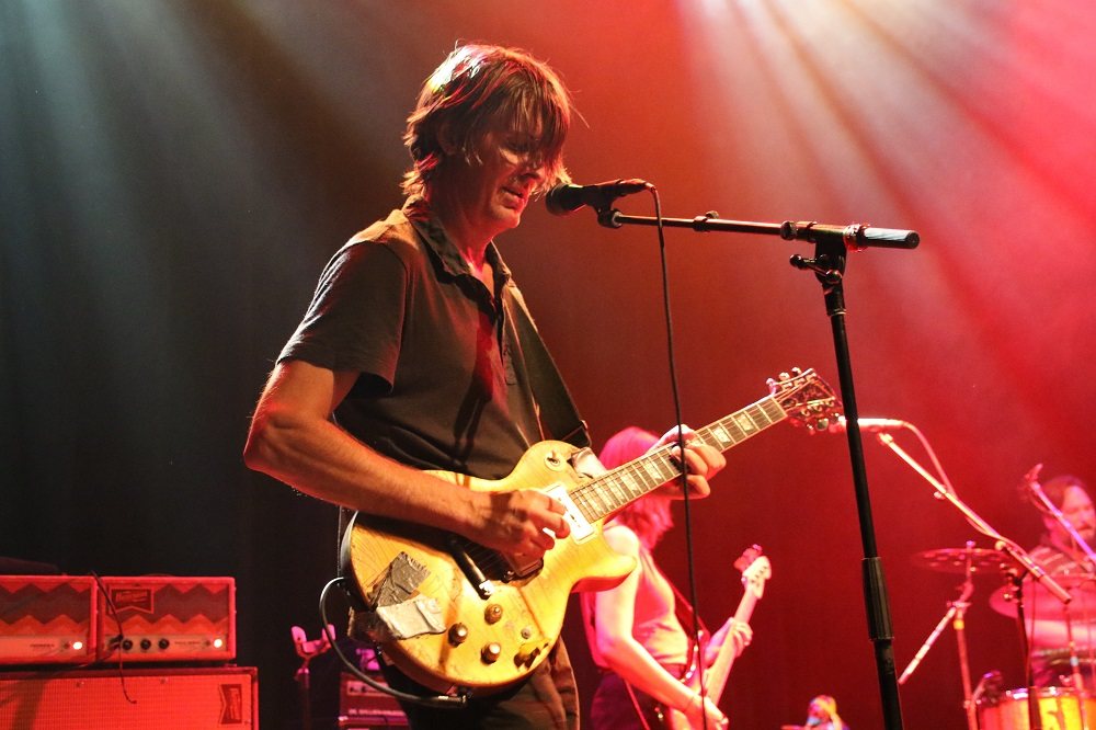Stephen Malkmus playing guitar with the Jicks at the Gothic Theatre, Englewood, Colorado, 2018