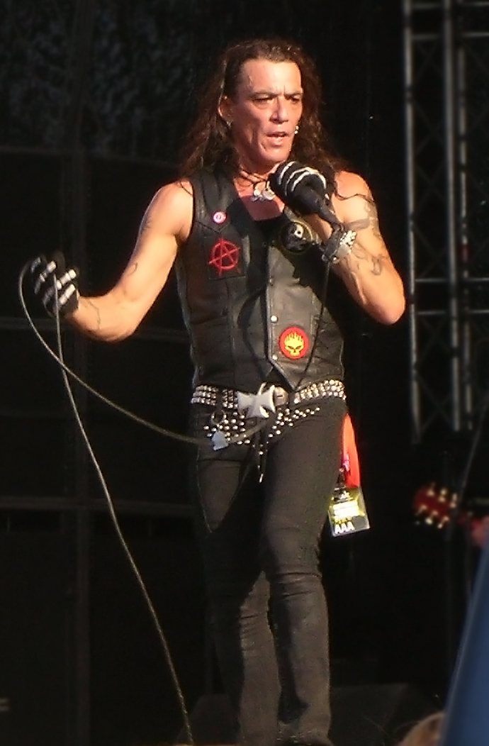 Stephen Pearcy of Ratt singing on stage at Sweden Rock Festival, 2008