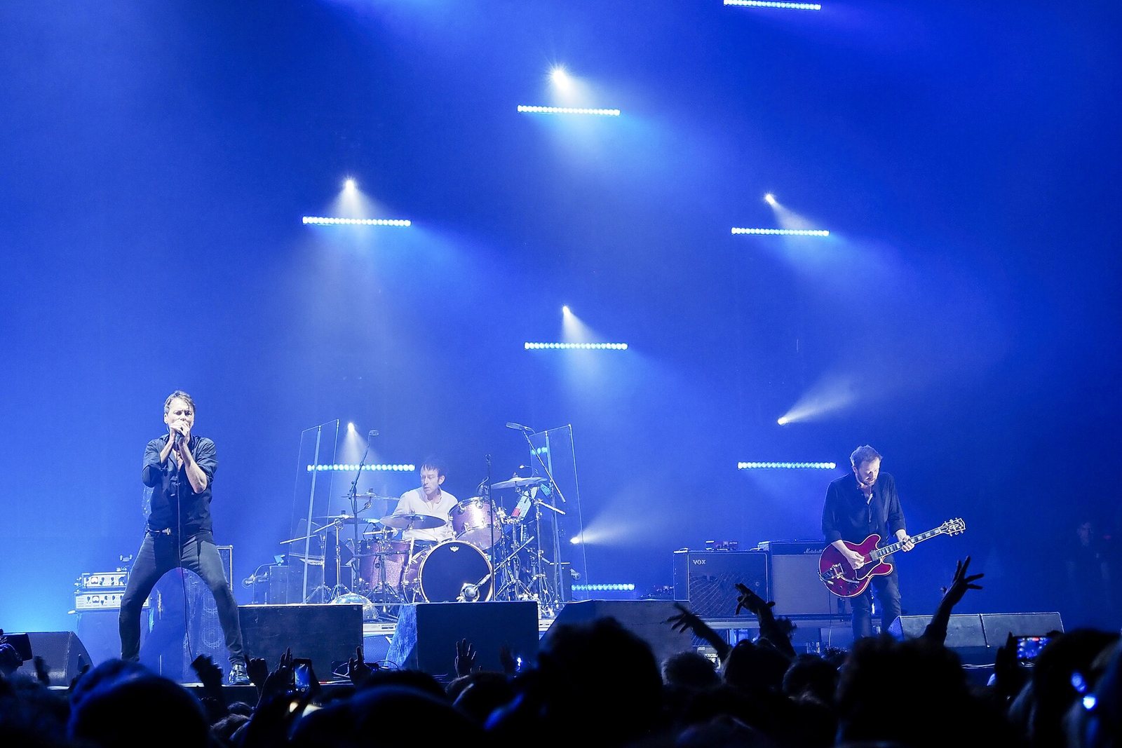 Suede performing at Alexandra Palace, London, November 2021