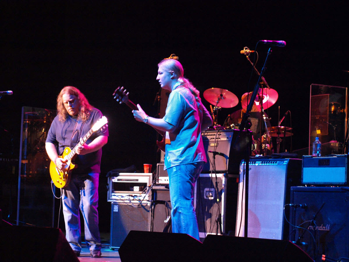 Derek Trucks and Warren Haynes onstage with the Allman Brothers Band