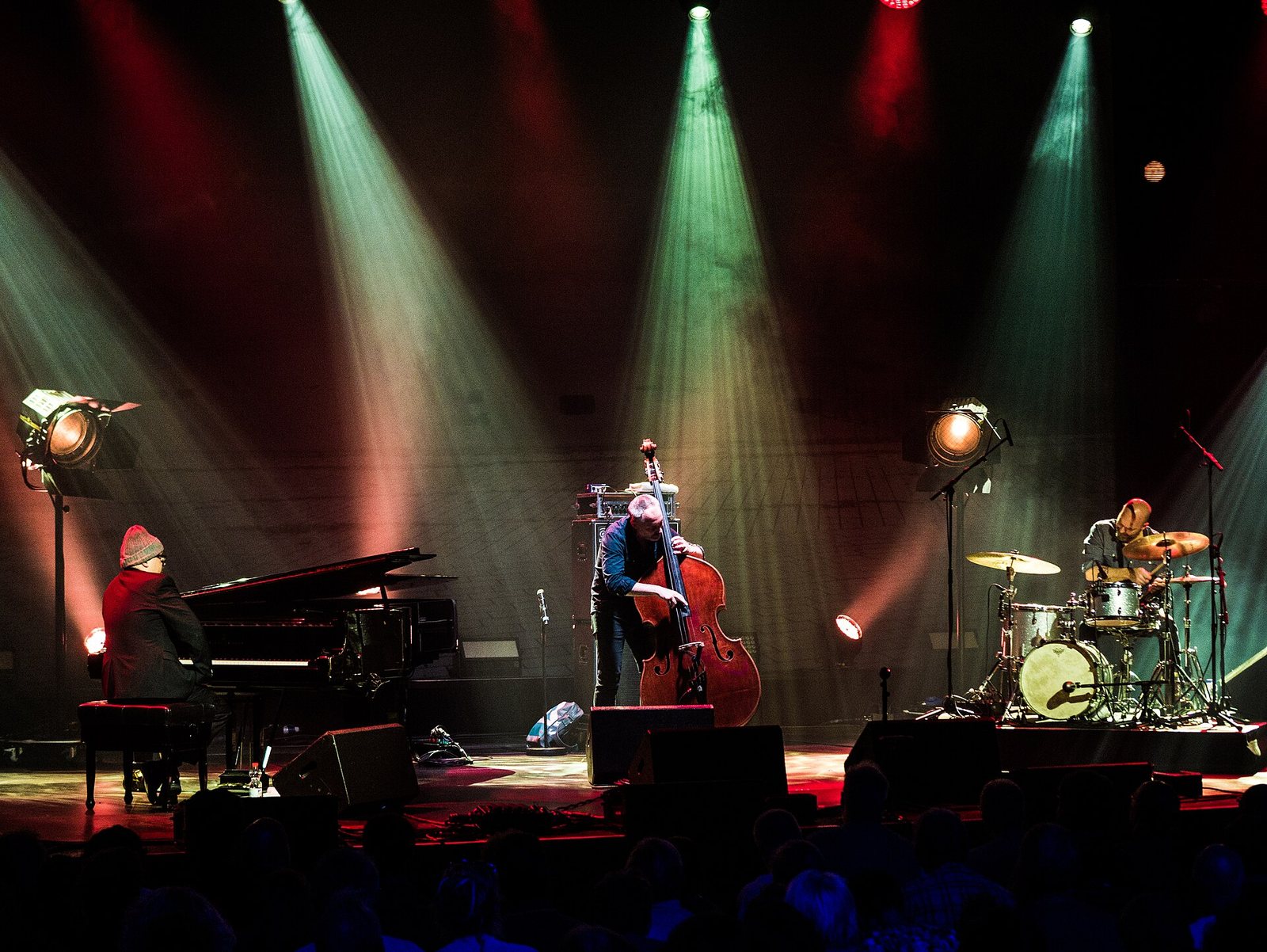 The Bad Plus performing on stage at the Moers Festival, Germany, 2017