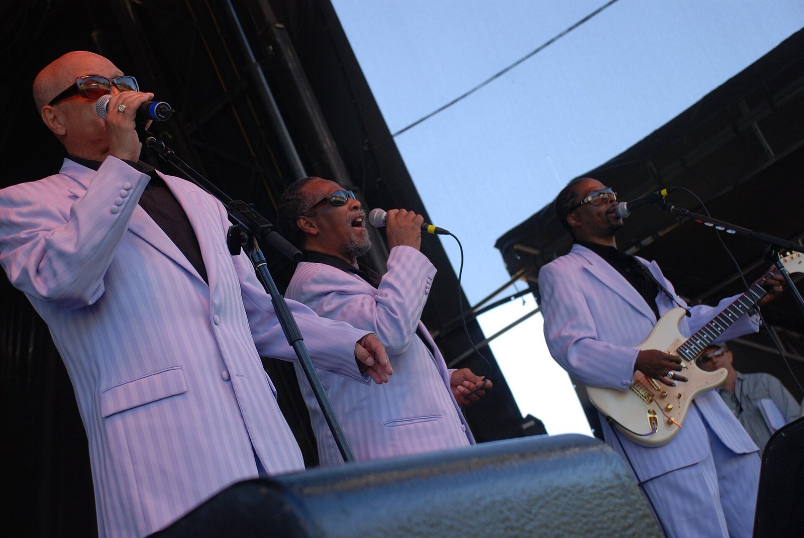 The Blind Boys of Alabama singing at the Voodoo Music Experience, New Orleans, 2008
