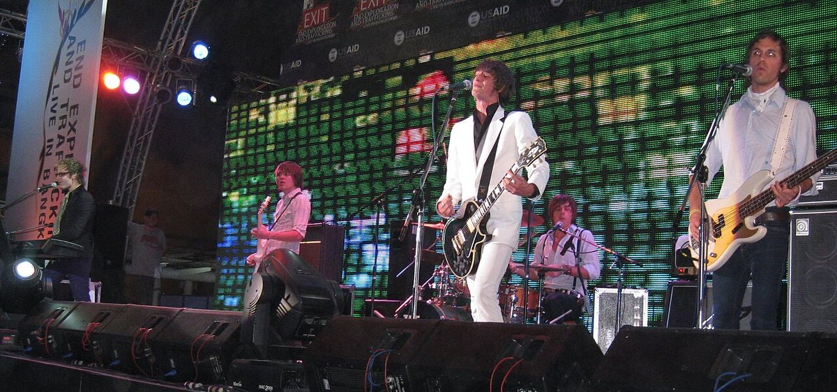 The Click Five performing on stage at MTV EXIT Live in Bangkok, Thailand, December 2008