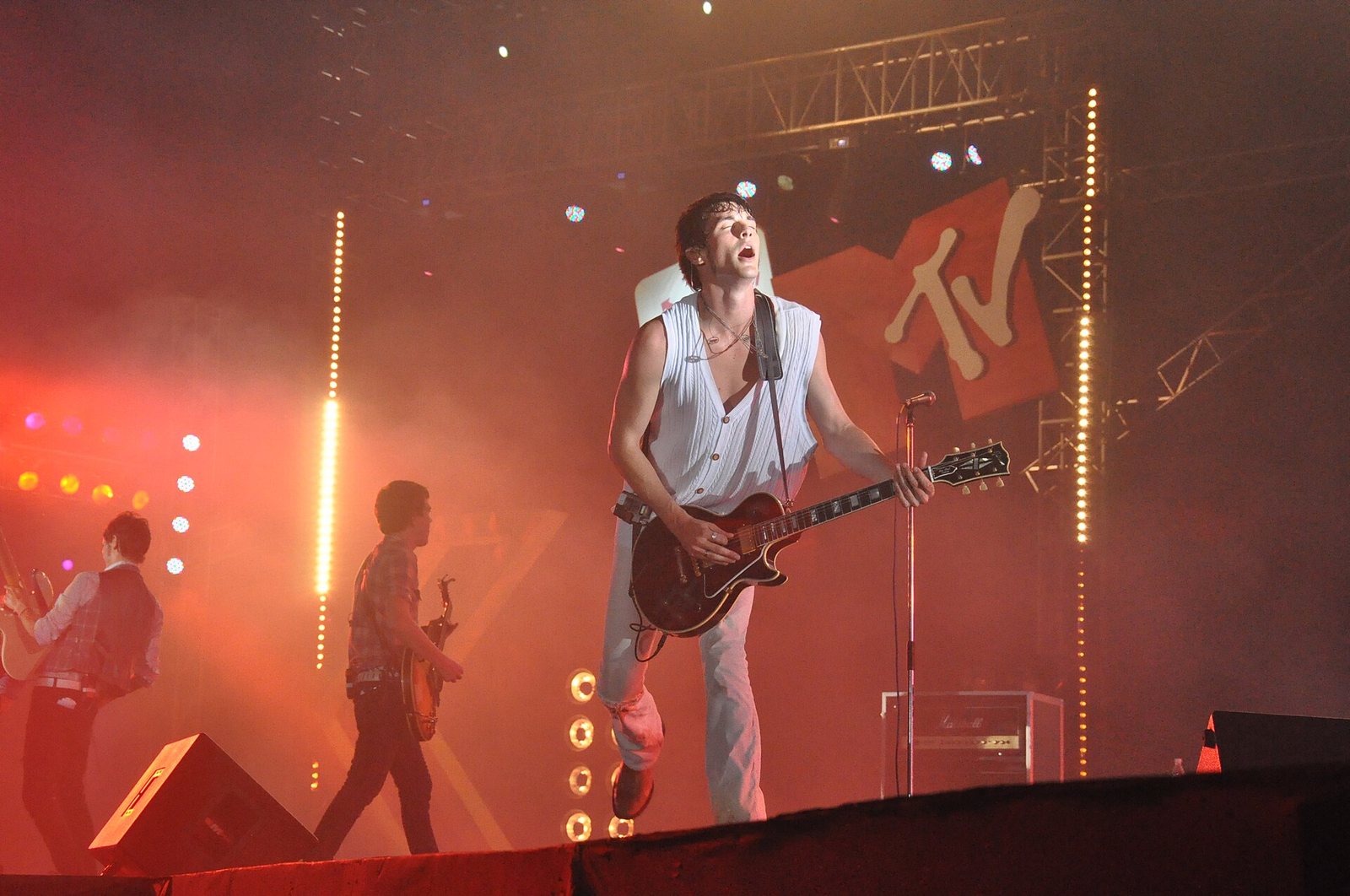 The Click Five performing at an MTV EXIT concert in Ho Chi Minh City, Vietnam, April 2010
