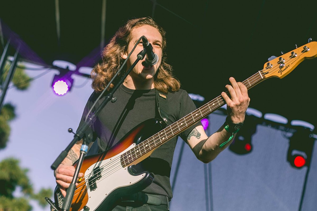 Buy The Frights tickets on StubOrder The Frights' bassist singing on stage at When We Were Young Festival, The Observatory, 2017