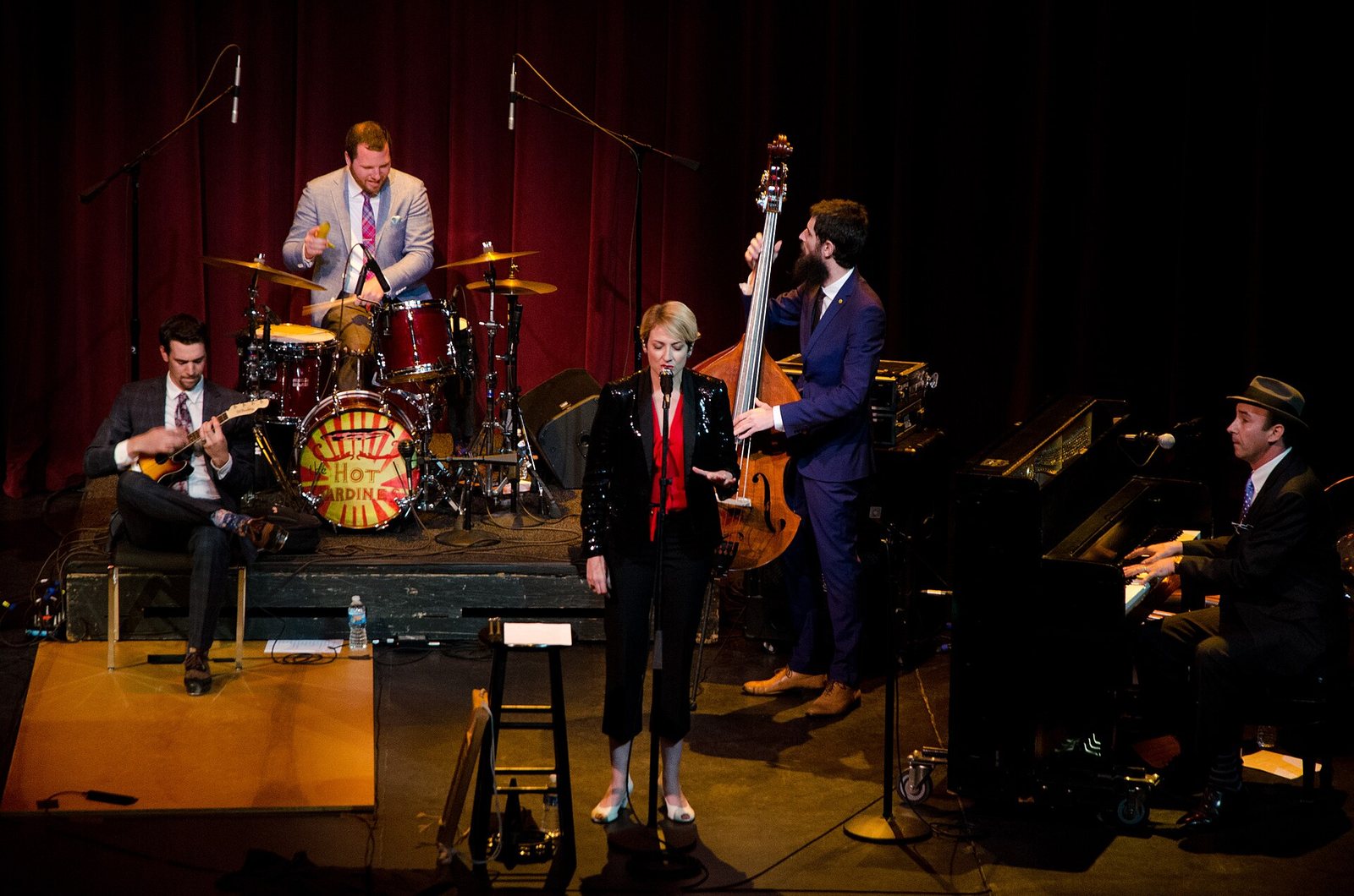 The Hot Sardines performing at Rudder Theatre, Texas A&M University, College Station, Texas, 2015