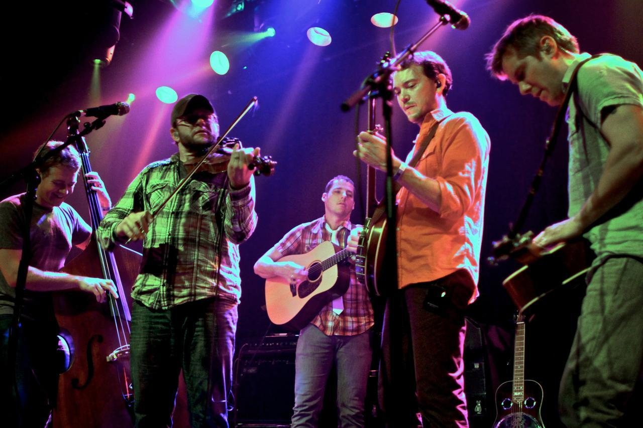 The Infamous Stringdusters performing live on stage at The Handlebar, 2012