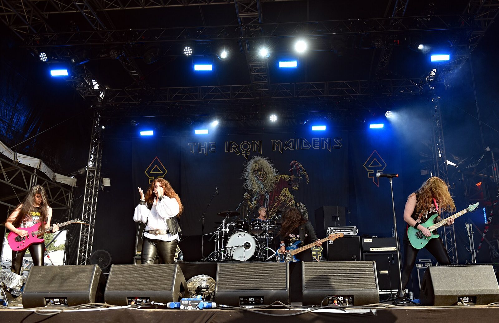 The Iron Maidens performing at Wacken Open Air, Germany, 2022