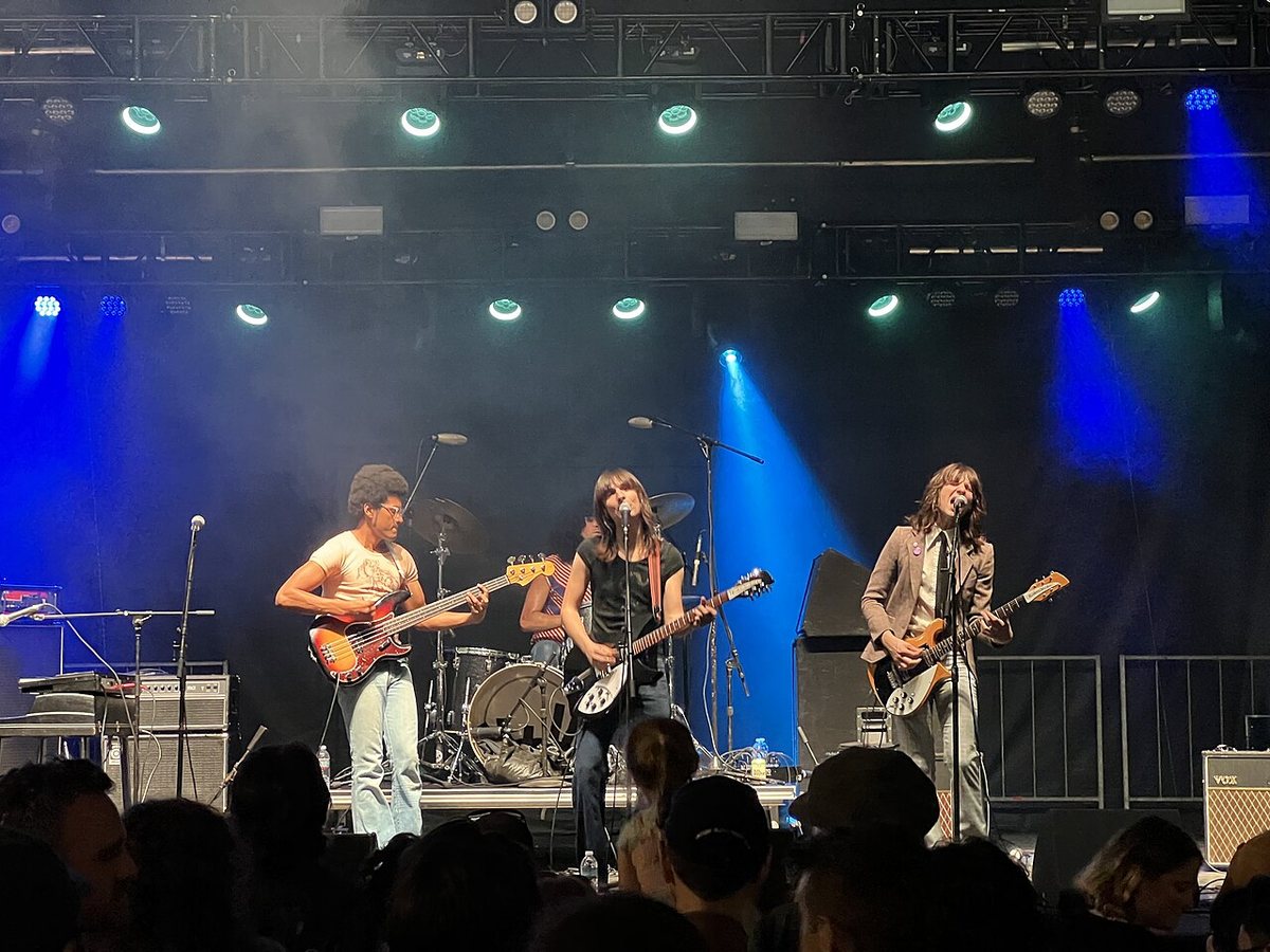 The Lemon Twigs on stage at the Goose Island Block Party, Chicago, September 2023