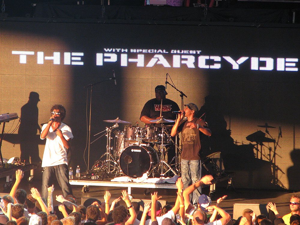 The Pharcyde performing at Rock the Bells, Mansfield, Massachusetts, 2008