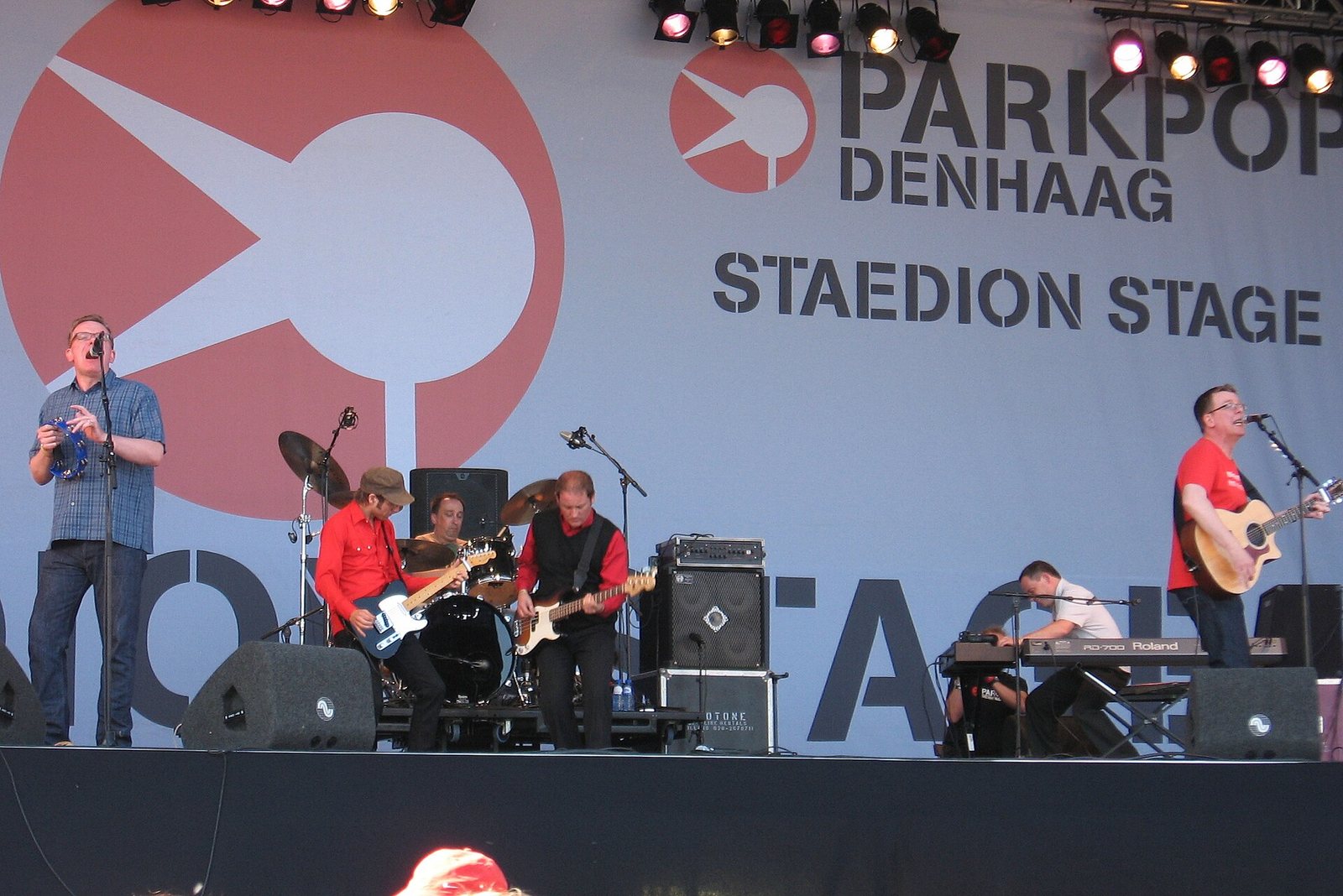 The Proclaimers performing on the Staedion Stage at Parkpop 2008, The Hague, Netherlands