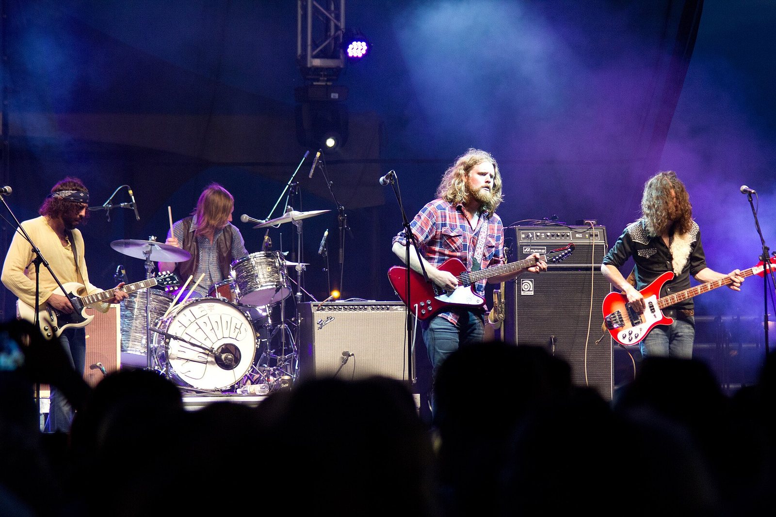 The Sheepdogs performing at the Festival of Friends, Ancaster, Ontario, 2011