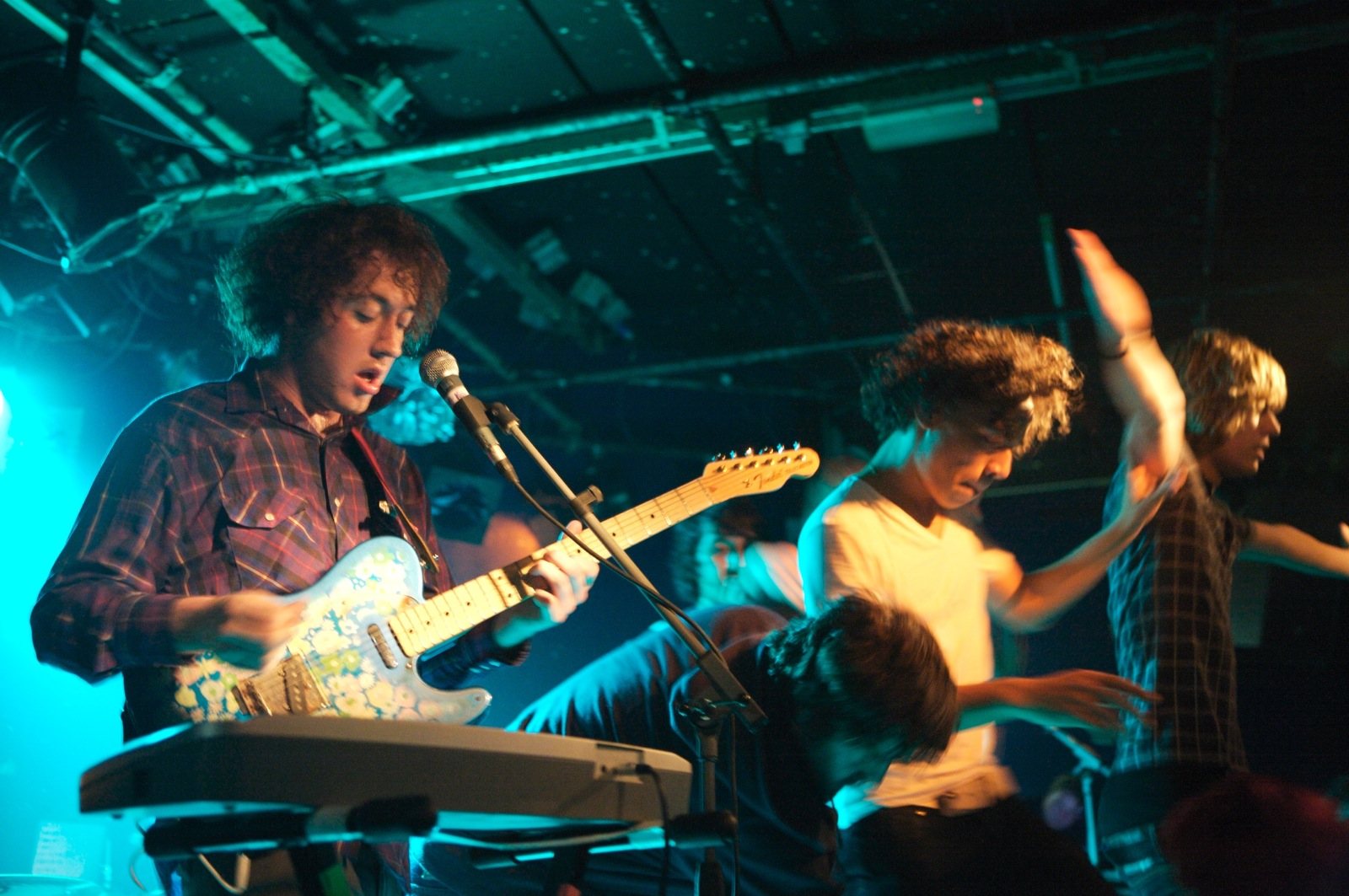 The Wombats performing on stage, November 2007