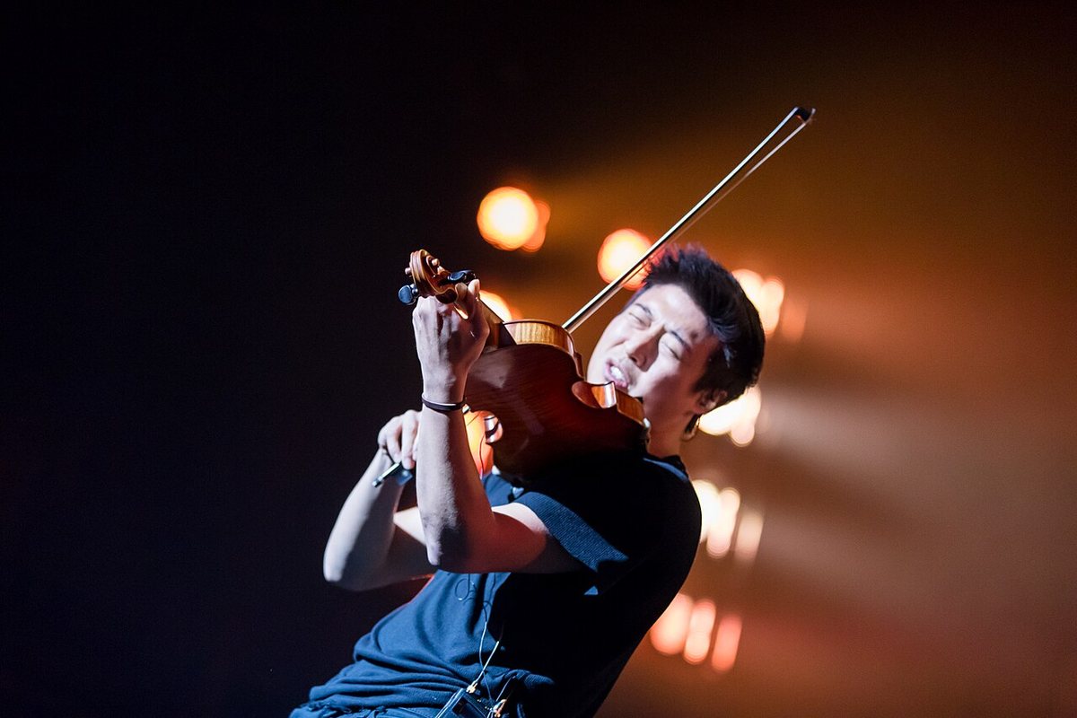 A Time for Three violinist performing at Night of the Proms, SAP Arena, Mannheim, Germany, 2016
