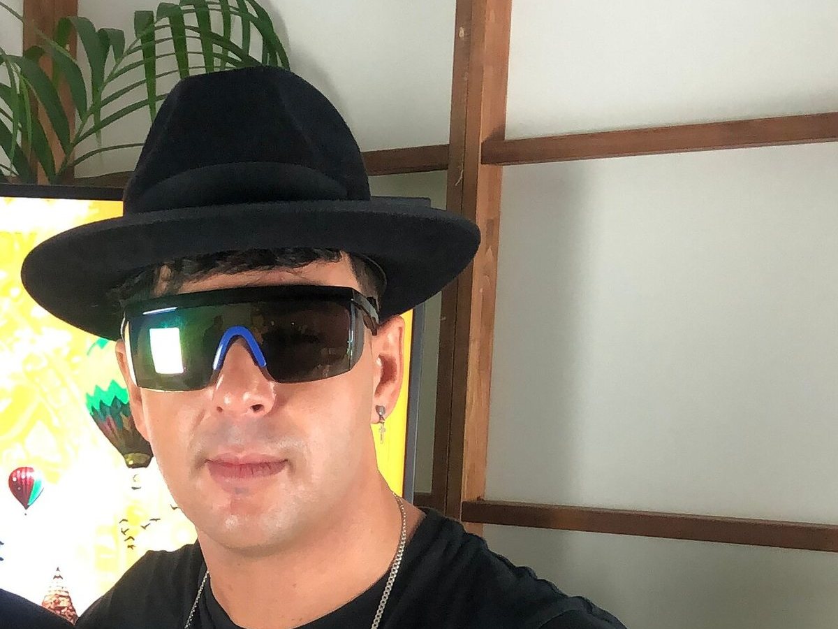 Timmy Trumpet after an interview at Airbeat One Festival, Neustadt-Glewe, Germany, 2019