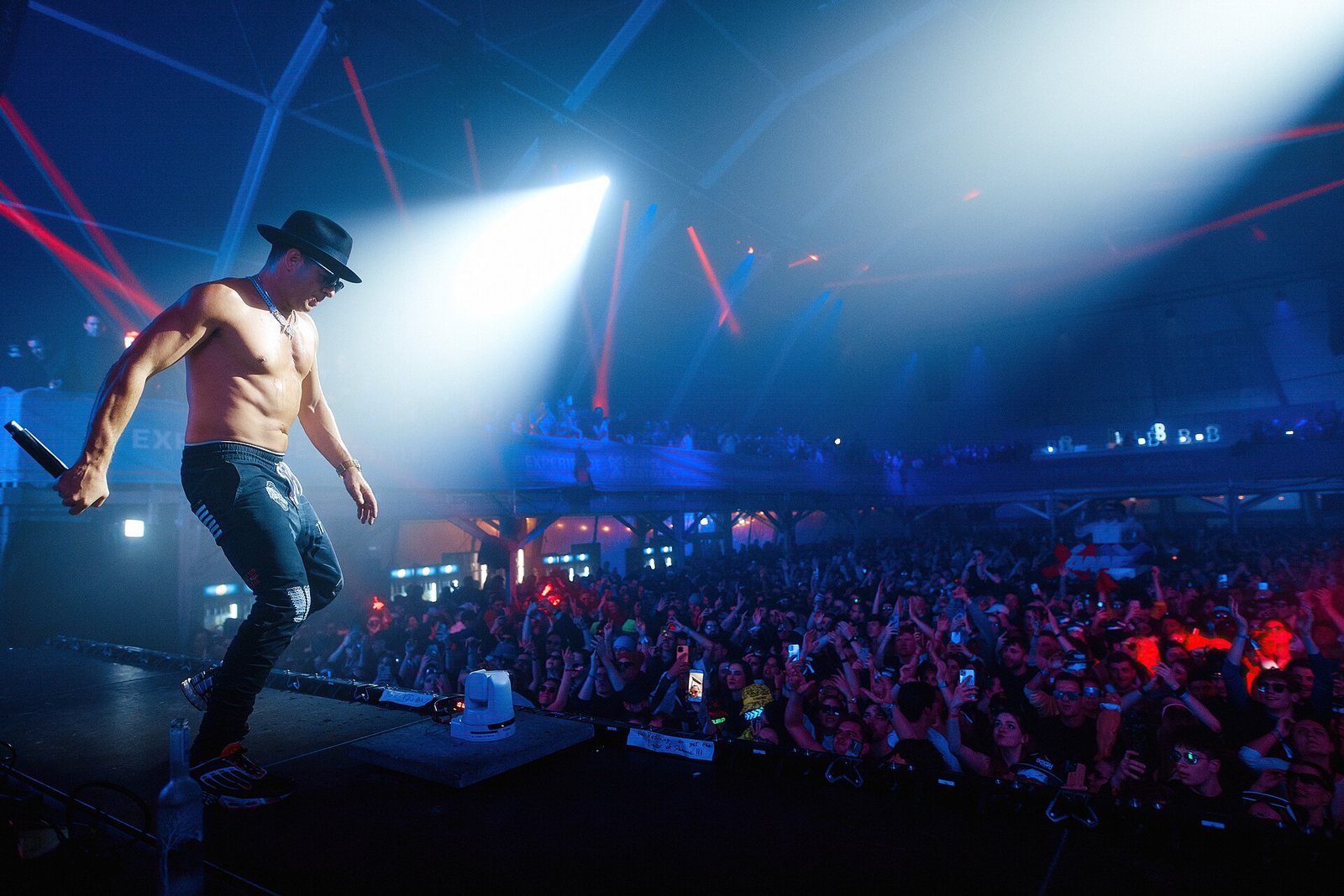 Timmy Trumpet performing on the main stage at SunIce Festival, 2023