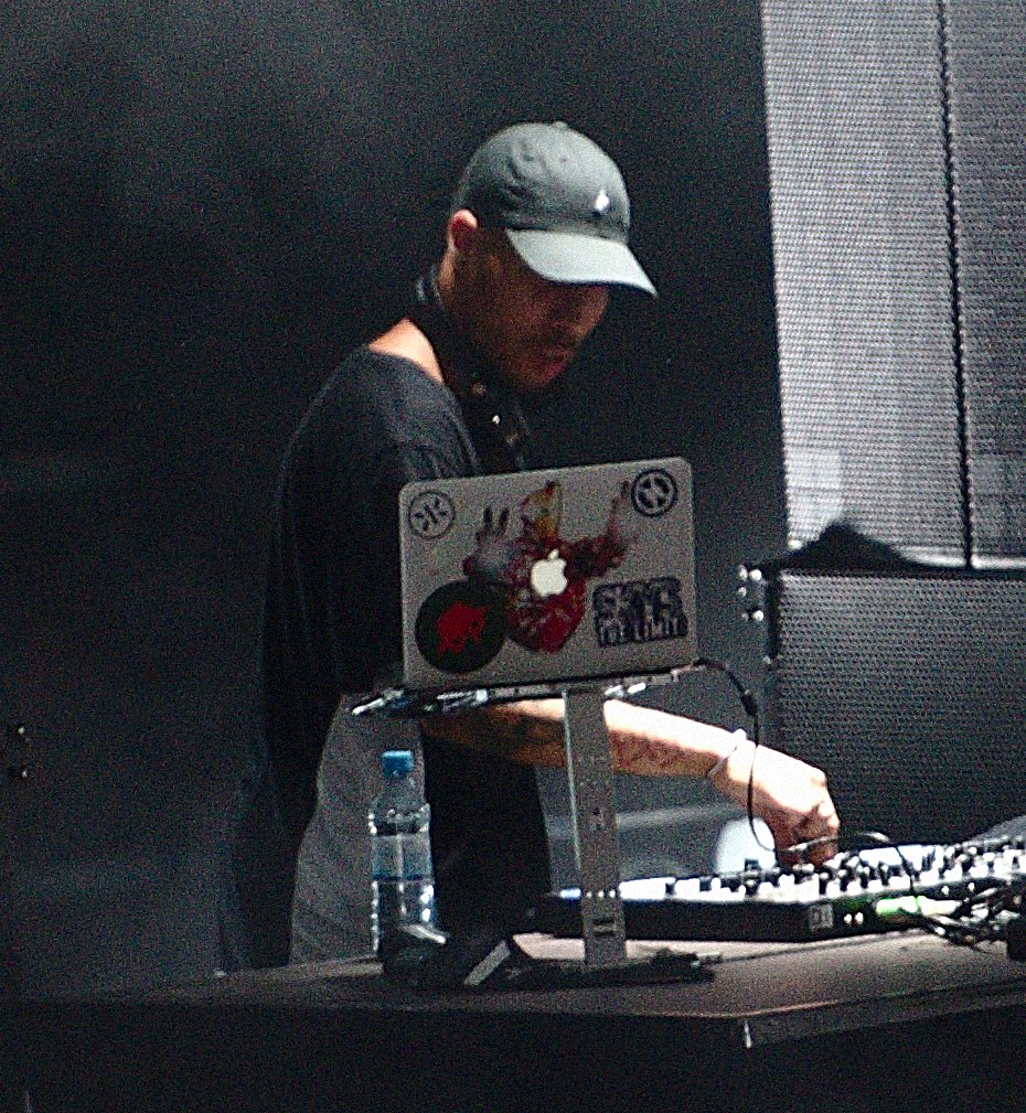 TroyBoi performing a DJ set at splash! Festival, Germany, July 2017