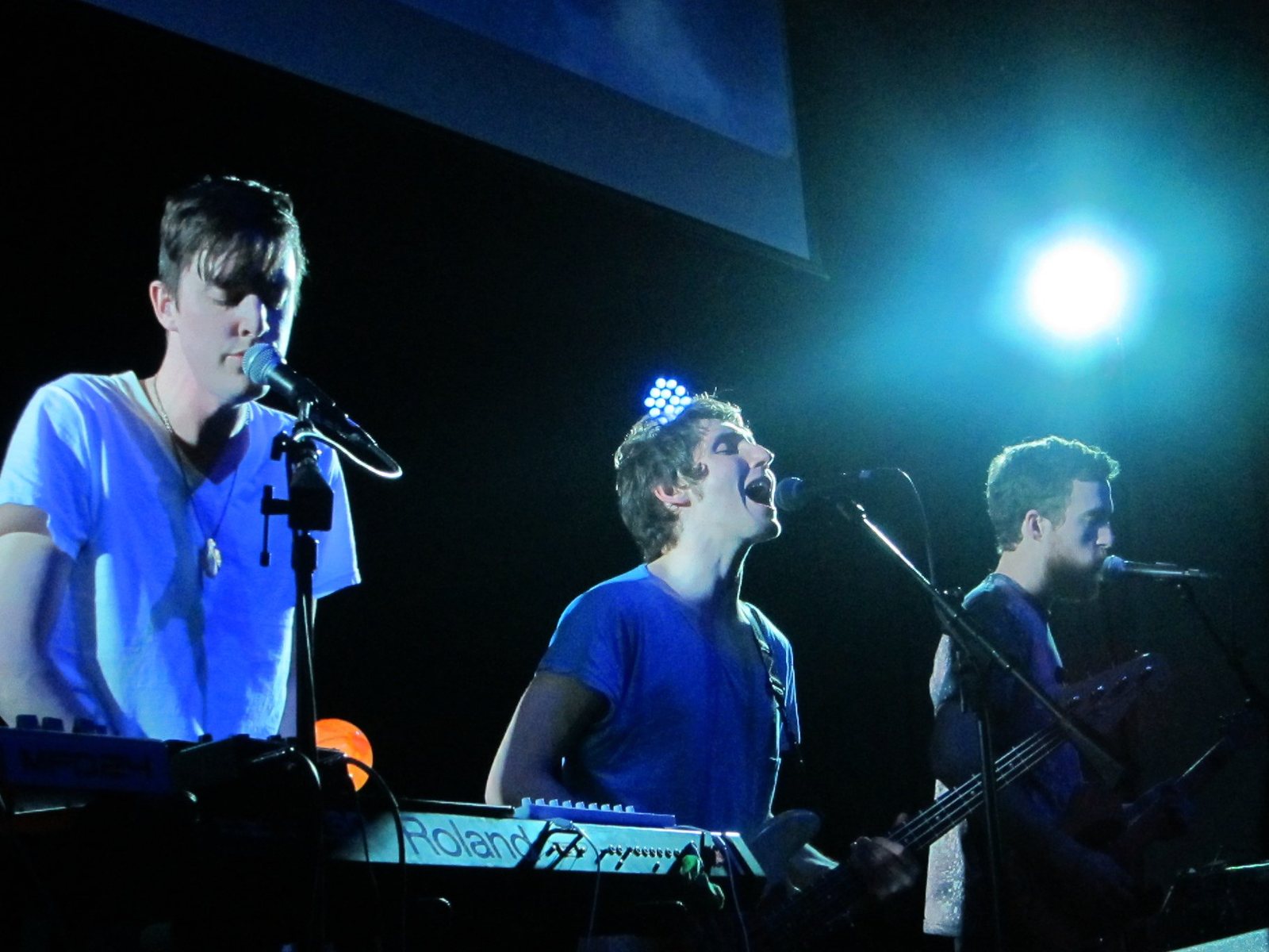 Indie band Vacationer performing live on stage, 2012