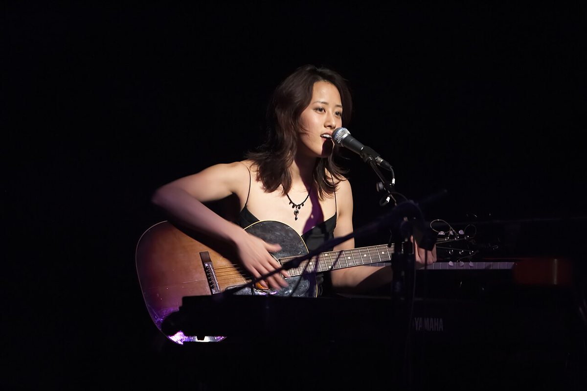Buy Vienna Teng tickets on StubOrder Vienna Teng performing with an acoustic guitar at the Independent, San Francisco, 2005