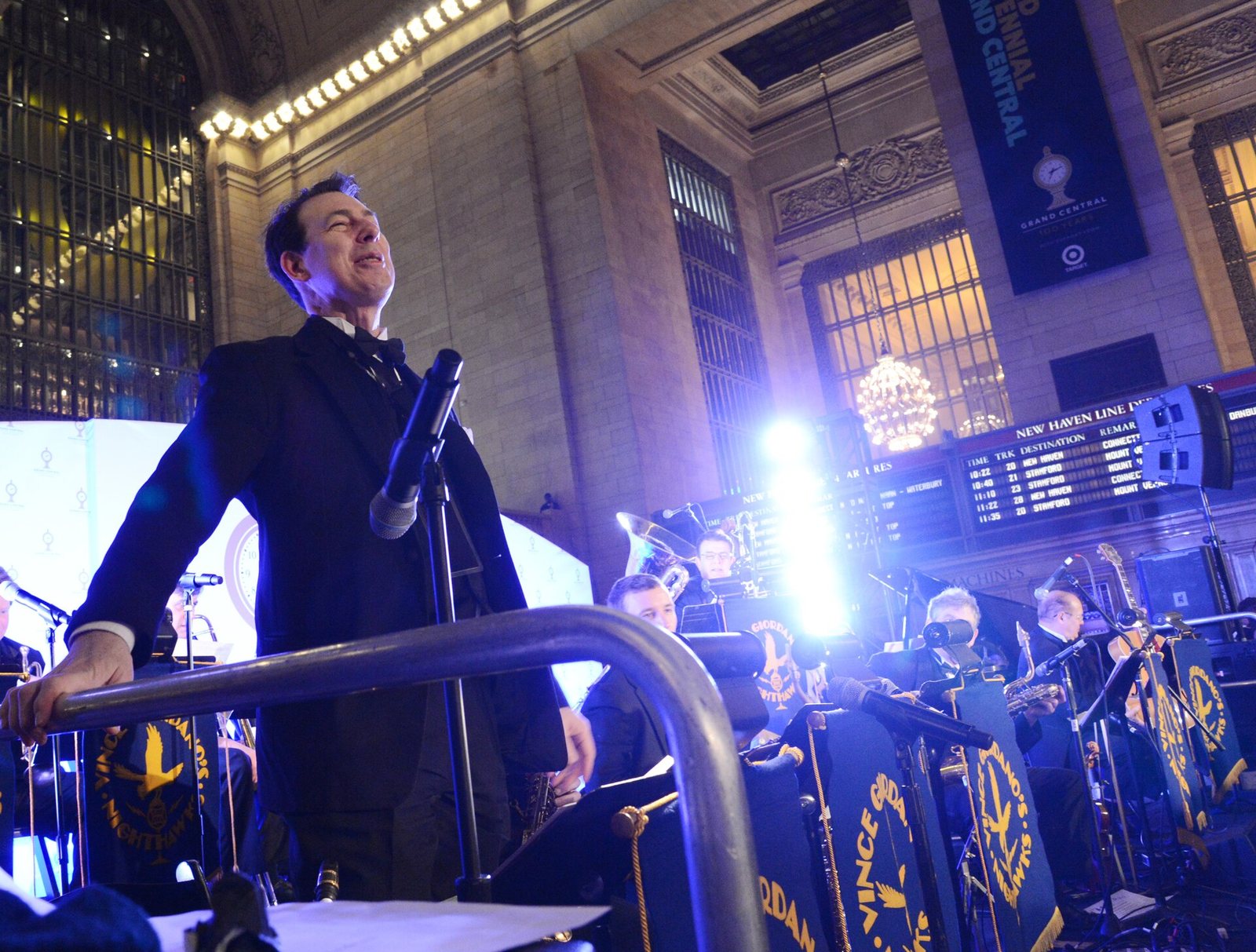 Vince Giordano and the Nighthawks performing in the Main Concourse of Grand Central Terminal, New York, 2013