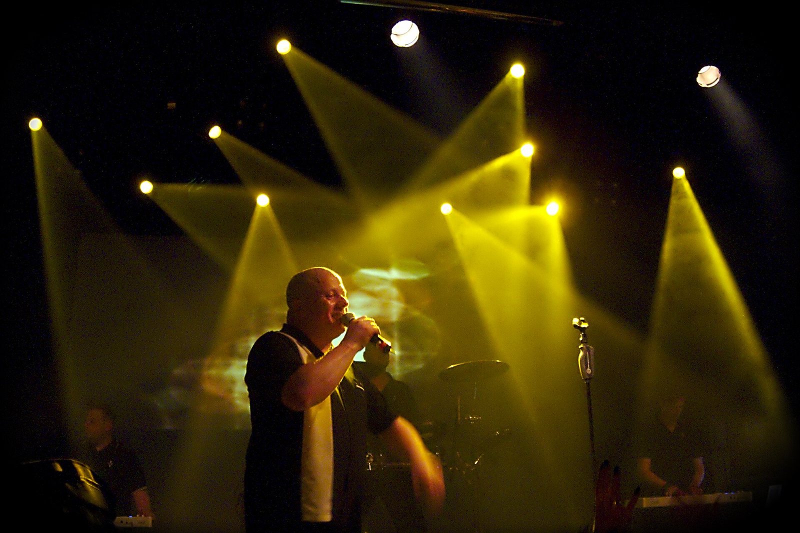 Ronan Harris of VNV Nation singing at Tavastia Klubi, Helsinki, 2012