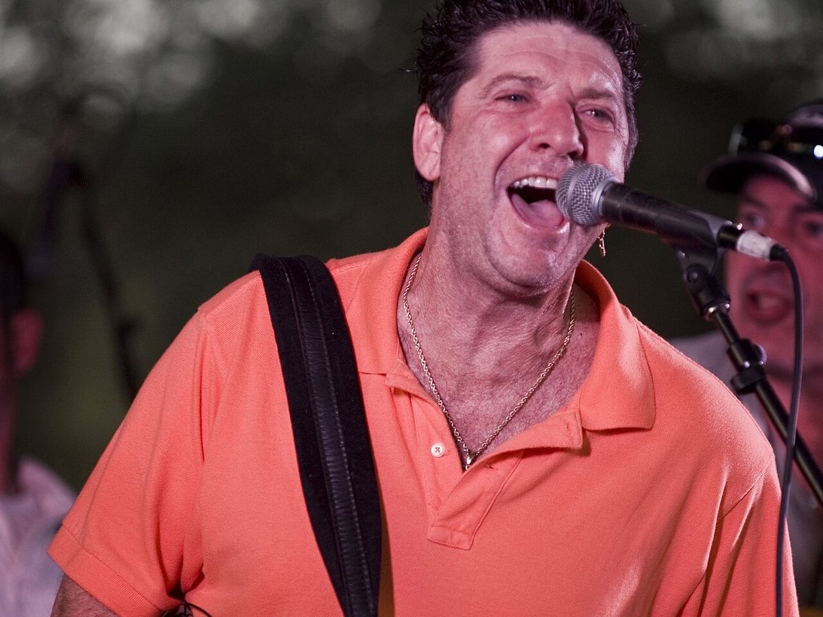 Wayne Toups singing with ZydeCajun at Festivals Acadiens et Créoles, Lafayette, Louisiana, 2008