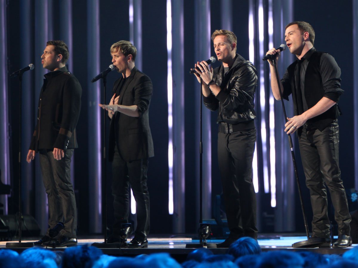 Westlife performing at the Nobel Peace Prize Concert, Oslo, 2009