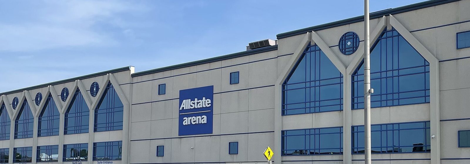 Exterior view of the Allstate Arena building in Rosemont, Illinois, photographed in August 2023 - Allstate Arena tickets