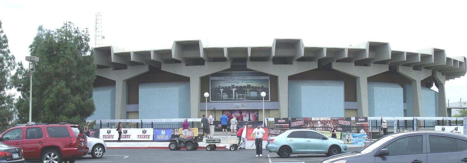 Exterior of the circular Celebrity Theatre building, originally the Phoenix Star Theatre, at 440 N. 32nd Street in Phoenix, Arizona - Celebrity Theatre - AZ tickets