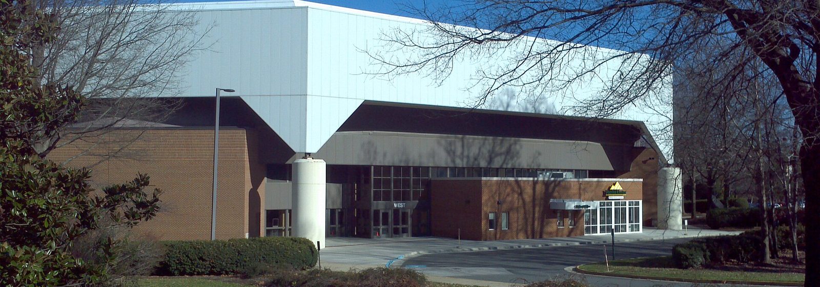 Exterior view of EagleBank Arena, formerly the Patriot Center, on the George Mason University campus in Fairfax, Virginia - EagleBank Arena tickets