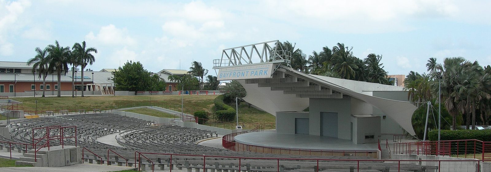 The open-air amphitheater in Bayfront Park in downtown Miami, Florida, now known as the FPL Solar Amphitheater - FPL Solar Amphitheater tickets