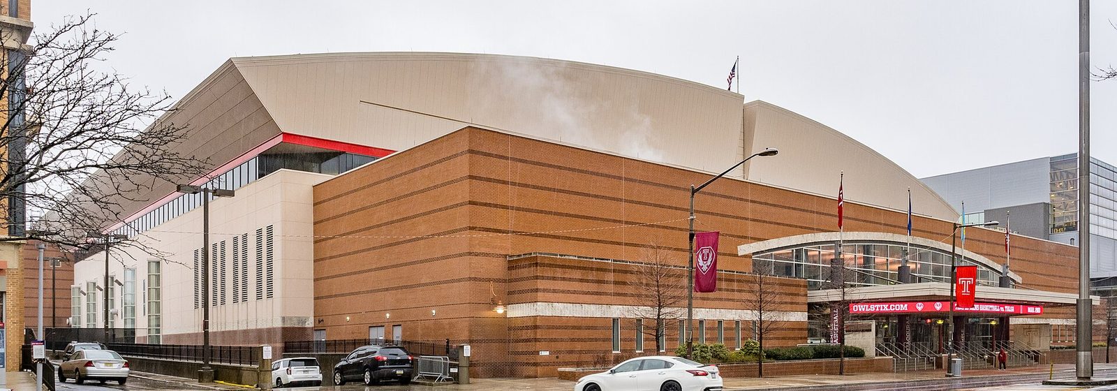 Street-level exterior of the Liacouras Center arena on Temple University's campus in Philadelphia - Liacouras Center tickets