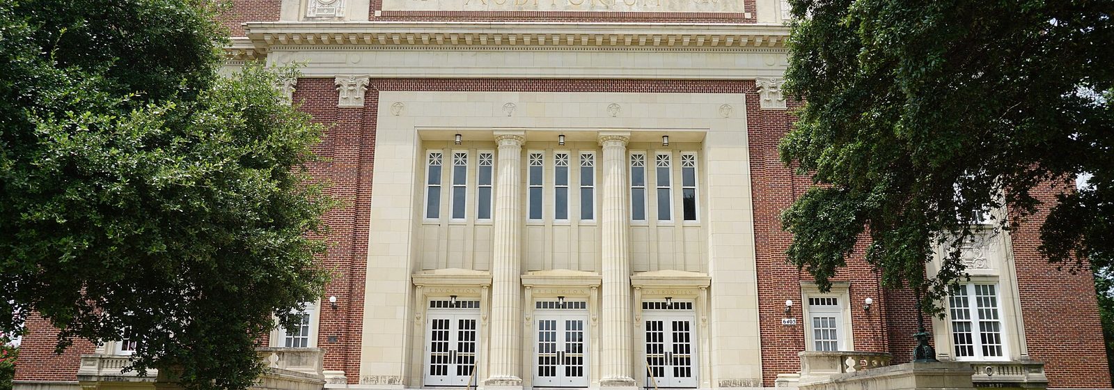 Exterior view of McFarlin Memorial Auditorium on the Southern Methodist University campus in Dallas, Texas - McFarlin Memorial Auditorium tickets