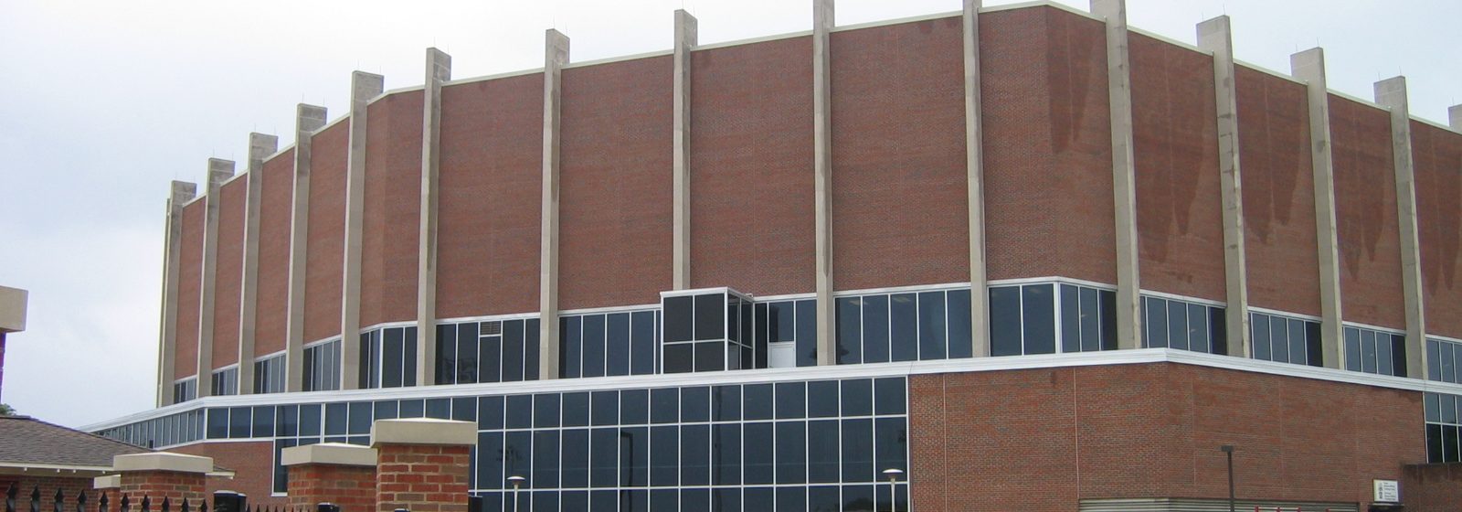 Exterior view of Millett Hall, the brick basketball arena at Miami University in Oxford, Ohio - Millett Hall tickets