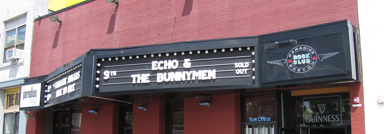 Exterior facade and marquee of the Paradise Rock Club on Commonwealth Avenue in Boston, Massachusetts - Paradise Rock Club tickets
