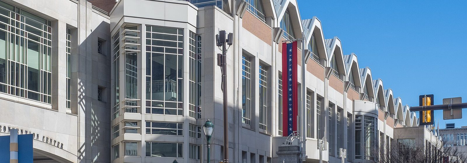 Street-level exterior view of the Pennsylvania Convention Center building in Philadelphia, Pennsylvania - Pennsylvania Convention Center tickets