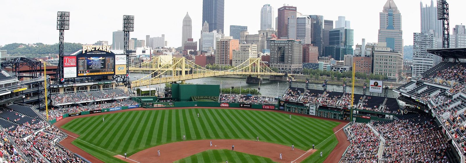 Exterior view of PNC Park baseball stadium in Pittsburgh, Pennsylvania - PNC Park tickets