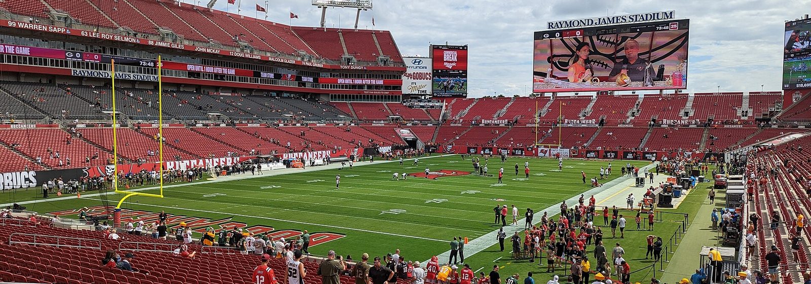 Exterior view of the southeast corner of Raymond James Stadium in Tampa, Florida - Raymond James Stadium tickets